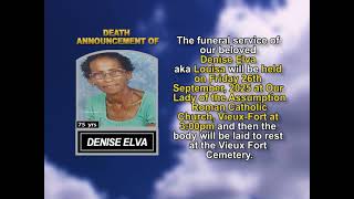 Denise Elva ~ Short Obituary