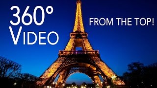 360° Degree Video On Top Of Eiffel Tower In Paris!! Virtual Reality Tour of Paris Eiffel Tower