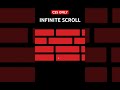 create an infinite horizontal scroll animation