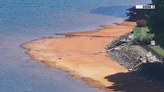 Lake Norman drought exposes new hazards as water levels drop ahead of holiday weekend
