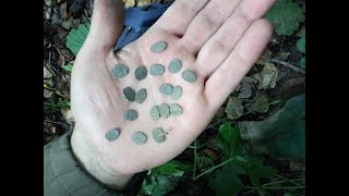 ДОБИВАЕМ КЛАД ИЛИ КОШЕЛЬ ЧЕШУИ!!!ЛЕСНОЙ КОП!!!СТАРИННЫЕ МЕСТА    С Minelab X-Terra 705.