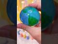 🌎 DIY The Earth with orbeez Nanotape Bubble #shorts