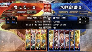 【三国志大戦6】旅路劉備VS夏侯惇