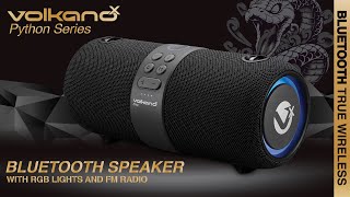 Bluetooth Speaker With RGB Lights and FM Radio | Python Series | VolkanoX