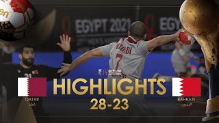 Highlights: Qatar - Bahrain | Main Round | 27th IHF Men's Handball World Championship | Egypt2021