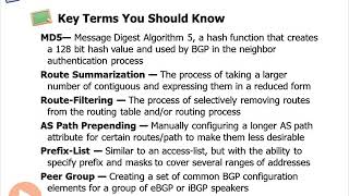 cisco ccnp route bgp 28   What We Covered   Cisco CCNP ROUTE BGP