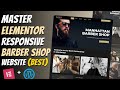 😍Master ELEMENTOR: Build a Responsive BARBER SHOP WEBSITE from Scratch | Wordpress Tutorial 2025