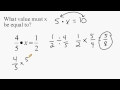 solving for x when fractions are involved