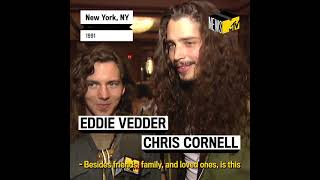 MTV Classic 📺 :  Chris Cornell and Eddie Vedder