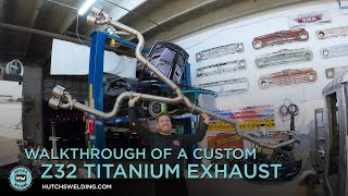 We build a complete TITANIUM Exhaust for a Hand Controlled 2JZ Z32!!!