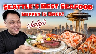 Seattle's Best Buffet is Back!  The Legendary Salty's Seafood Brunch Buffet! Lobster, Prime Rib...