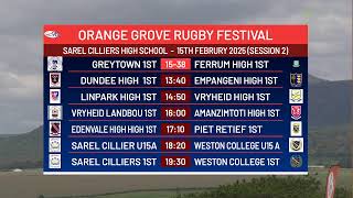 Orange Grove Rugby Festival 2025 - Sarel Cilliers High School - Glencoe KZN