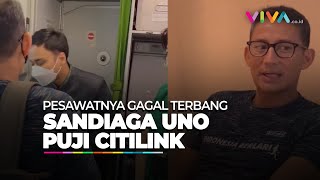 Pesawat Gagal Terbang, Sandiaga Uno Sempat Puji Citilink