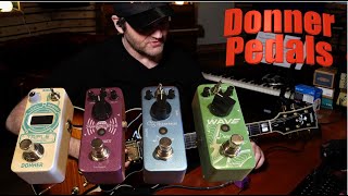 Donner Pedals - Honest Review - Blues Drive, Wave Delay, Dynamic Wah, Triple Looper