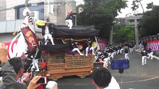 令和6年 春木だんじり祭り 春木宮川町の地車 弥栄神社へ宮入 2024.09.15.