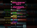 marvel movie quiz quiz quiztime shorts marvel knowledge fun guess movie movies film