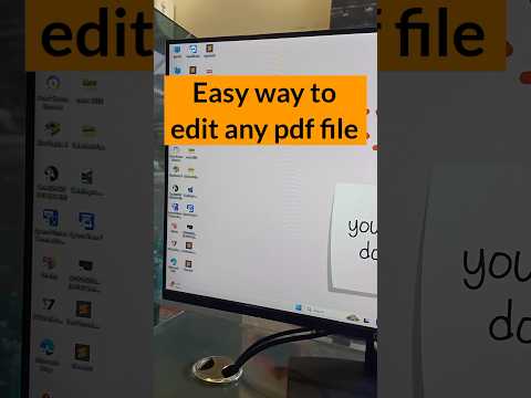 PDF ko kaise edit kre ¡Edite un documento PDF en ms word! #shorts #youtubeshorts #ytshorts