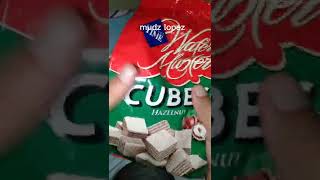 NISSIN WAFER CUBES#shorts#asmr#satisfying#crunchy#viral