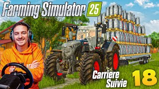 LA PLUS GROSSE VENTE DE LAIT ! FARMING SIMULATOR 25 ! Carrière Suivie #18