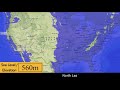 usa flood map sea level rise 0 4000m