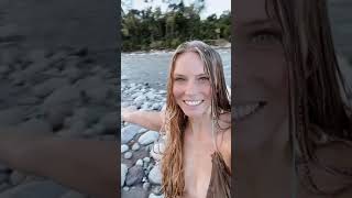 @trinamason Instagram filter video 5:34pm july 11 2021 Sunday bath in the river spiritual cleansing