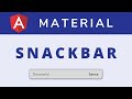 Angular Snackbar Using Angular Material