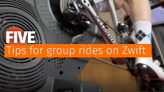 Five  top tips for group rides on Zwift