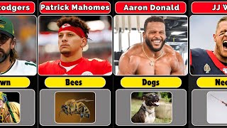 The biggest FEARS of famous NFL players