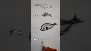 how to draw a fish 🐟😯🔥#art #youtubeshorts #shorts #@ArtwithBir_9 #drawing