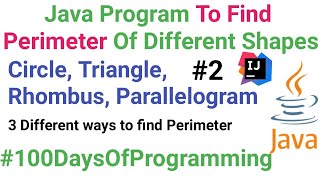 Perimeter Of Circle , Triangle, Rhombus, Parallelogram | Basic Java Program #java #javaprogramming