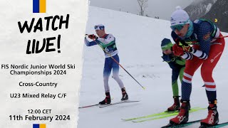 LIVE: U23 FIS Nordic JWSC Championships 2024 - Mixed Team Relay 4x5km C/F