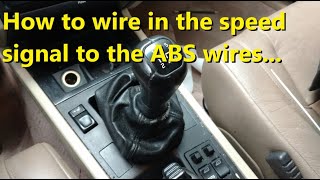 How to splice in the speed sensor harness to the ABS wire harness to get speed signal. - Manual Swap