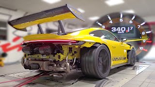 Porsche 992 GT3 RS feat. FULL Akrapovic Limited Edition exhaust | 340km/h DYNO P