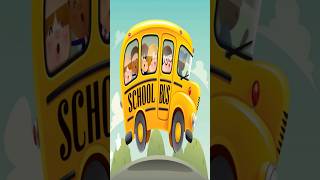 Wheels on the Bus 🌈 Nursery Rhymes & Kids Songs #nurseryrhymes #wheelsonthebus #shorts