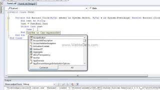 Visual Basic Select Case Build