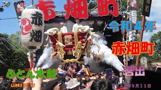 令和４年　百舌鳥八幡宮秋祭り宮出　赤畑町ふとん太鼓（２０２２年９月１１日）LUMIX DC S5