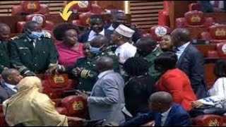 DRAMA IN PARLIAMENT AS MILLY ODHIAMBO SLAPS ICHUNGWA IN PARLIAMENT FOR STANDING UP!!