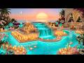 12 H | Healing Music in Crystal Paradise 💎Deep Sleep, Anxiety & Insomnia Relief | Water Sounds