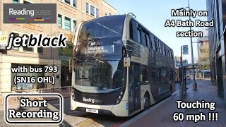 [Readingbuses] Section recording | jetblack | Bus 793 (SN16 OHL), 60mph !!!