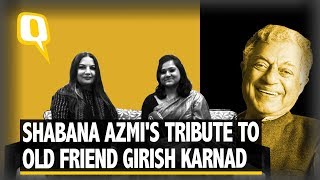 Shabana Azmi Recalls a 'Chilling' Scene Written by Girish Karnad | The Quint