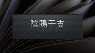 【八字 bazi(有字幕)】陰陽干支