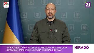 Smihal felszólította Lengyelországot, hogy ne csak szavakban támogassa Ukrajna gabonaexportját