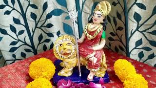 Eco Friendly Idol of Durga Mata | Idol making at home | DURGA MAA IDOL PART - 1