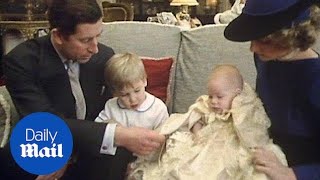 Royal family seen gathered in 1984 for Prince Harry's christening