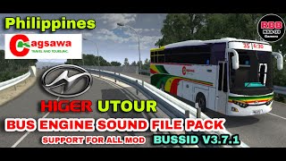 HIGER UTOUR Bus Engine Sound Pack ll   Bus Engine Sound FOR BUSSID SUPPORT  ALL MOD  V3.7.1