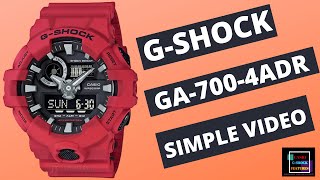 Ga-700-4adr gshock red demo #shorts