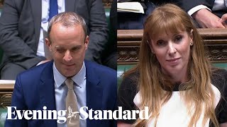 Winkgate: Moment deputy PM Dominic Raab winks at Angela Rayner and mocks her for attending  opera