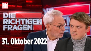 Die richtigen Fragen – 31. Oktober 2022: Angst um die Wirtschaft: Wie viel Schuld haben die Grünen?