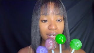 ASMR| Lollipop Eating and Review 🍭 (lollipop licking \u0026 sucking, mouth sounds)