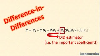 DIFFERENCE IN DIFFERENCES | Econometrics | Maths with Meg